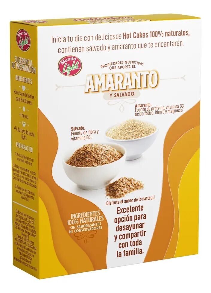 Harina Para Hot Cakes Integrales Con Amaranto