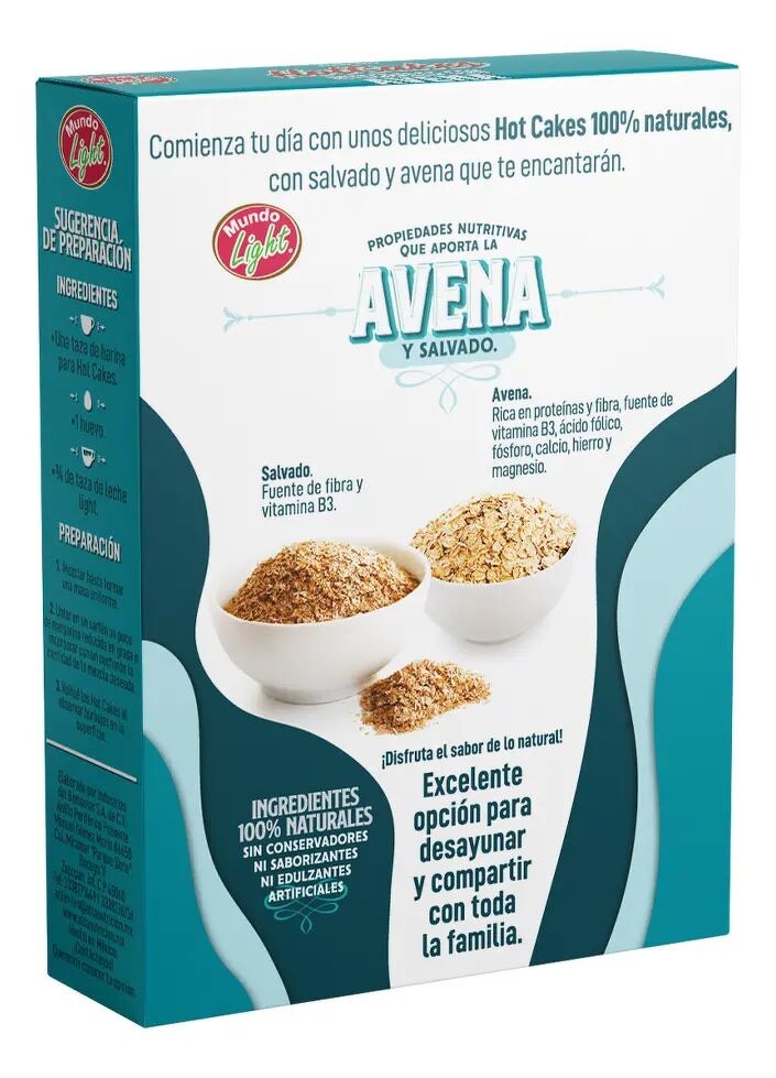 Harina Para Hot Cakes Integrales Con Avena