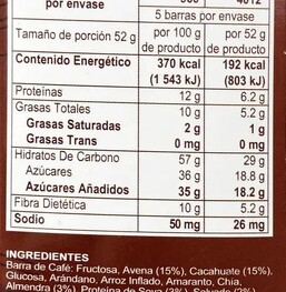 Barra Proteica &Iacute;ntegra Caf&eacute;